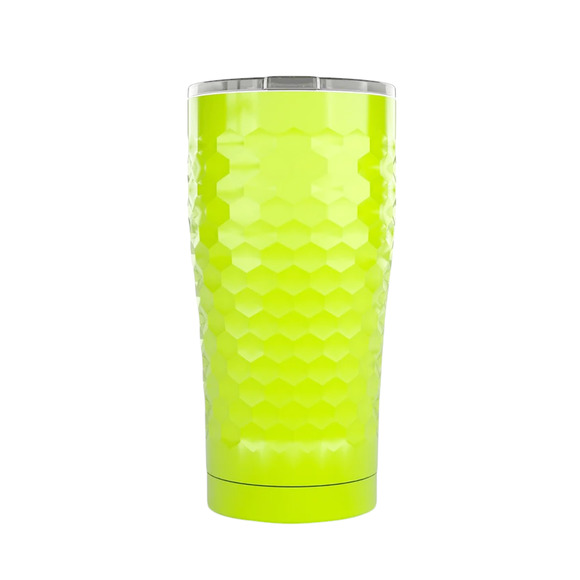 SIC 20 oz Tumbler in Neon Yellow Dimpled Golf - Picture 1 of 4